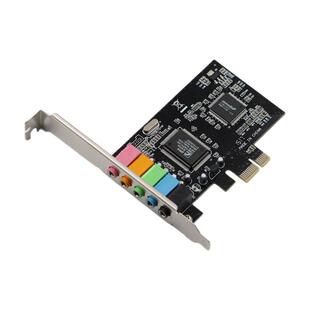 PCI-E台式机声卡 pcie接口5.1声道混音网络K歌 8738芯片 内置声卡