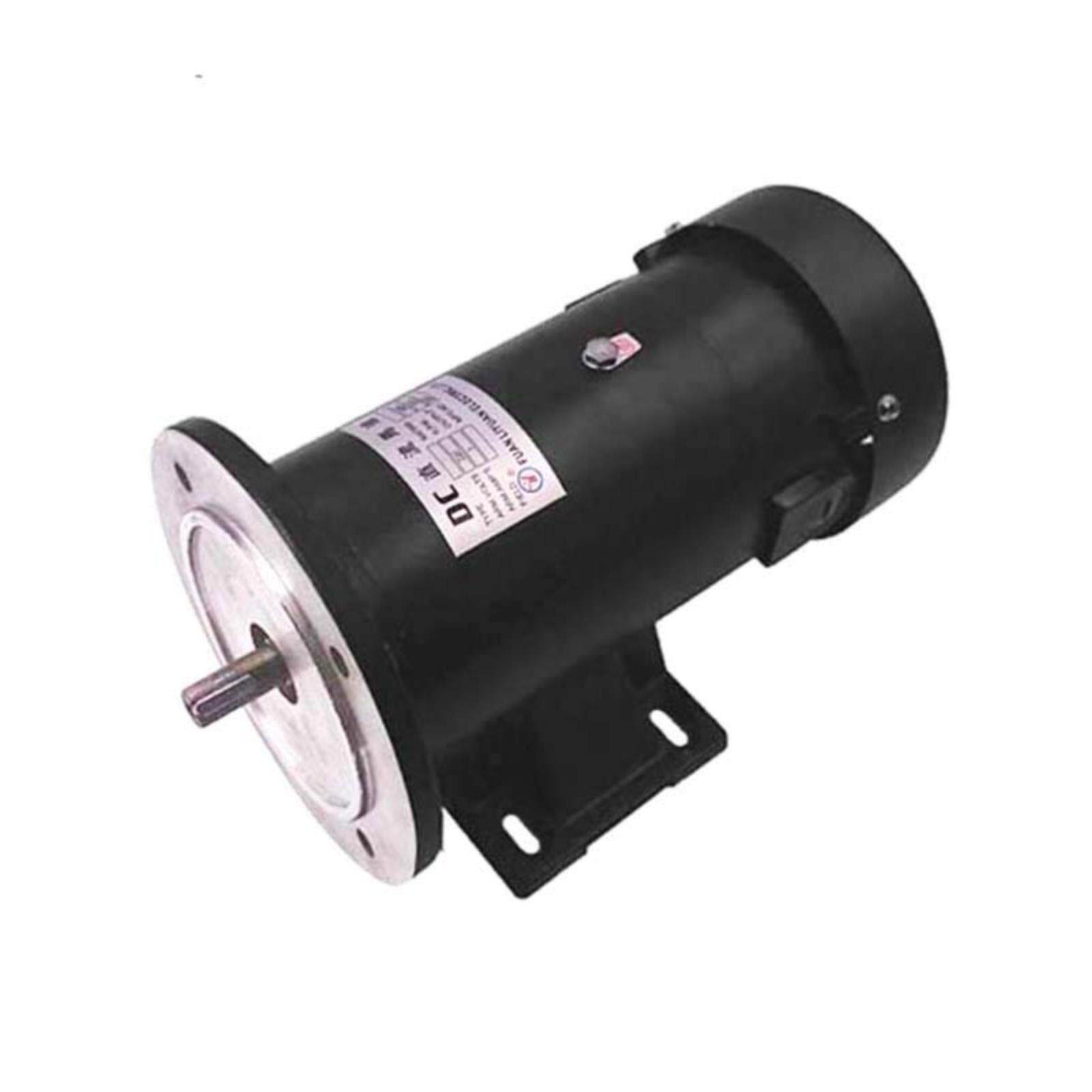 永磁直流马达500W带圆法兰带座卧立双用3/4HP 1800转可调速电机