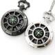 指南针星空怀表学生个性 覆古翻盖创意项炼表石英星空挂表吊坠古风