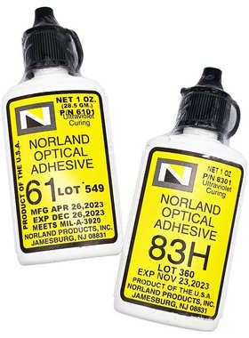 Norland光固化胶水NOA61 83H航天工业光学精密透镜棱镜 镜面端接