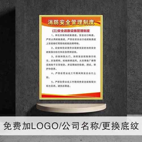 消防安全网格化管理制度燃气电气设备检查维护防火检查标识牌上墙