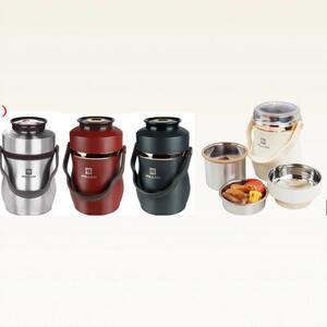 爱丽金全真空焖烧提锅2L/2.8L/3.6L不锈钢双层保温提锅