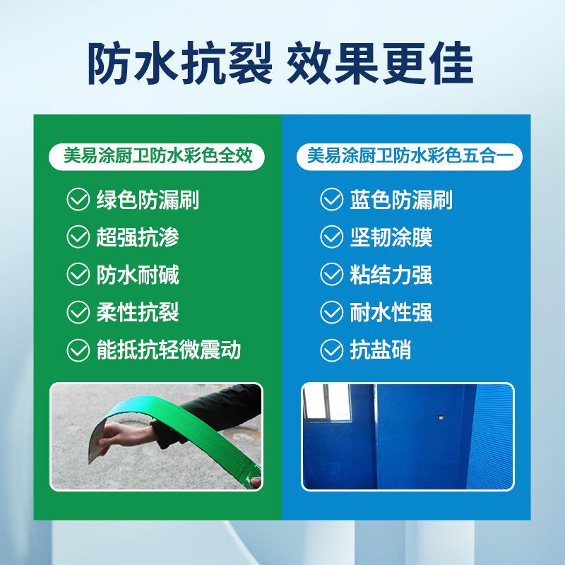 美易涂防水涂料卫生间室内墙面地面通用刚性防水补漏防漏
