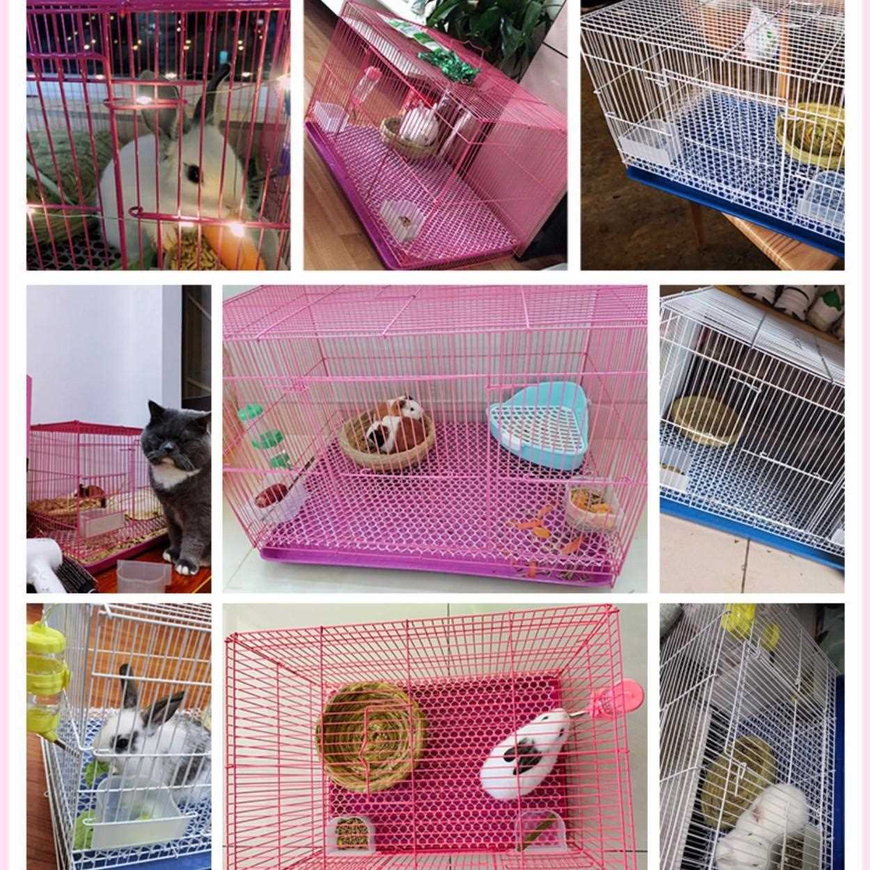 新款直销中群笼鹦鹉繁殖鸟笼养兔子笼多功能笼子豚鼠笼通用笼铁丝