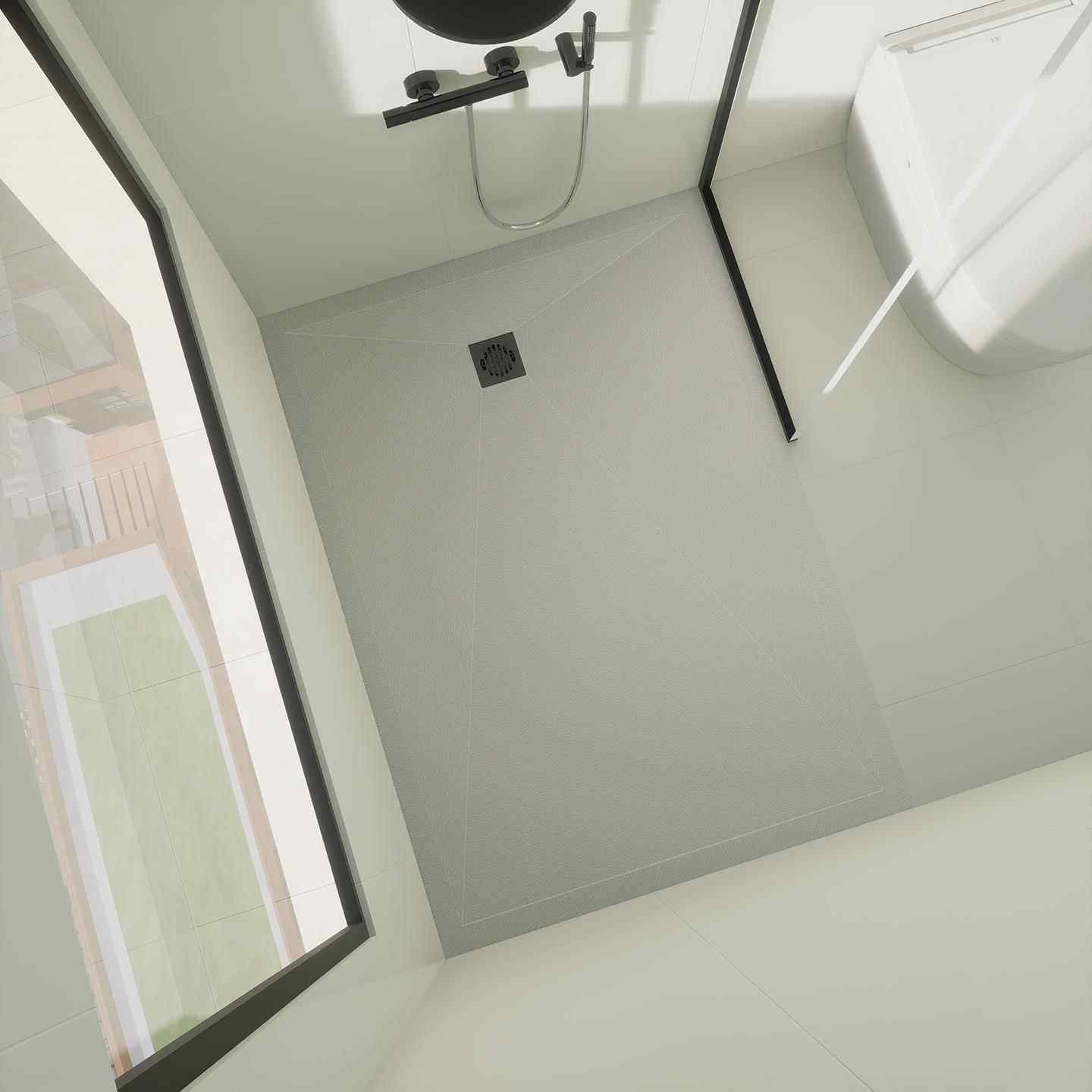 岩板淋浴房底座浴室地面淋浴盆下沉式淋浴板一体式洗澡防滑底座