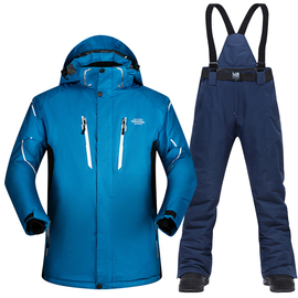 厂2023滑雪服男套装单板双板冬季加厚保暖防风，防水大码滑雪衣裤促
