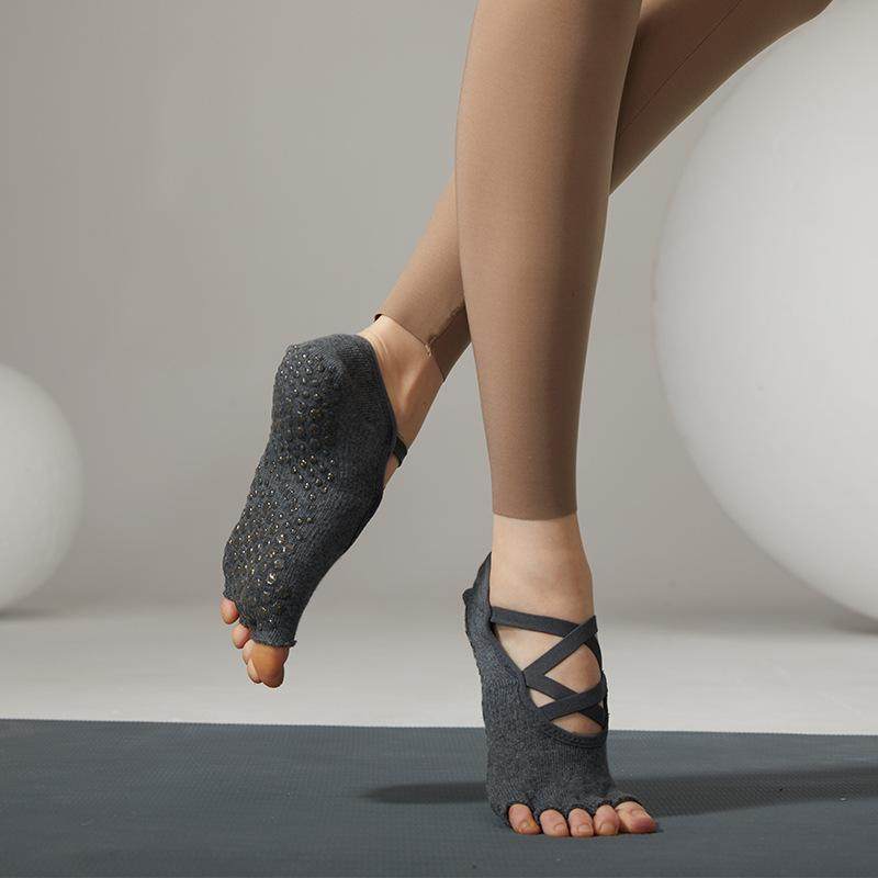 脚背交叉绑带专业瑜伽普拉提防滑袜运动健身跳操五指袜春薄棉袜,女士内衣/男士内衣/家居服,连裤袜/打底袜,淘宝优惠券,粉丝福利购,淘宝优惠卷