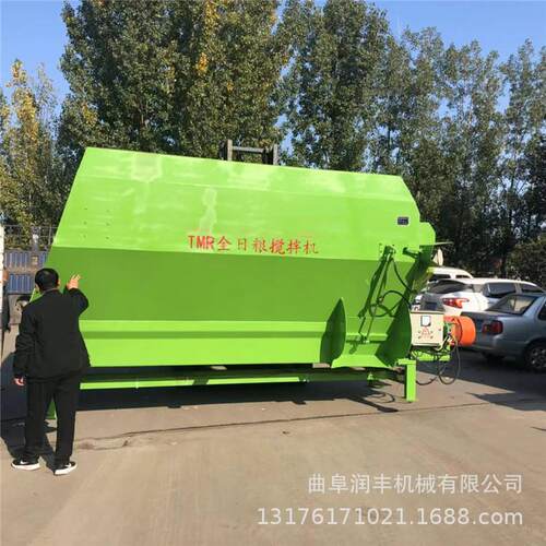立式养殖混料机牛家殖用型TMR搅拌机羊混养IHM料机