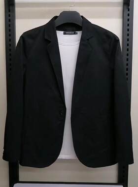 MK修身气质西服外套男春秋款百搭商务高端简约男士单西西服潮