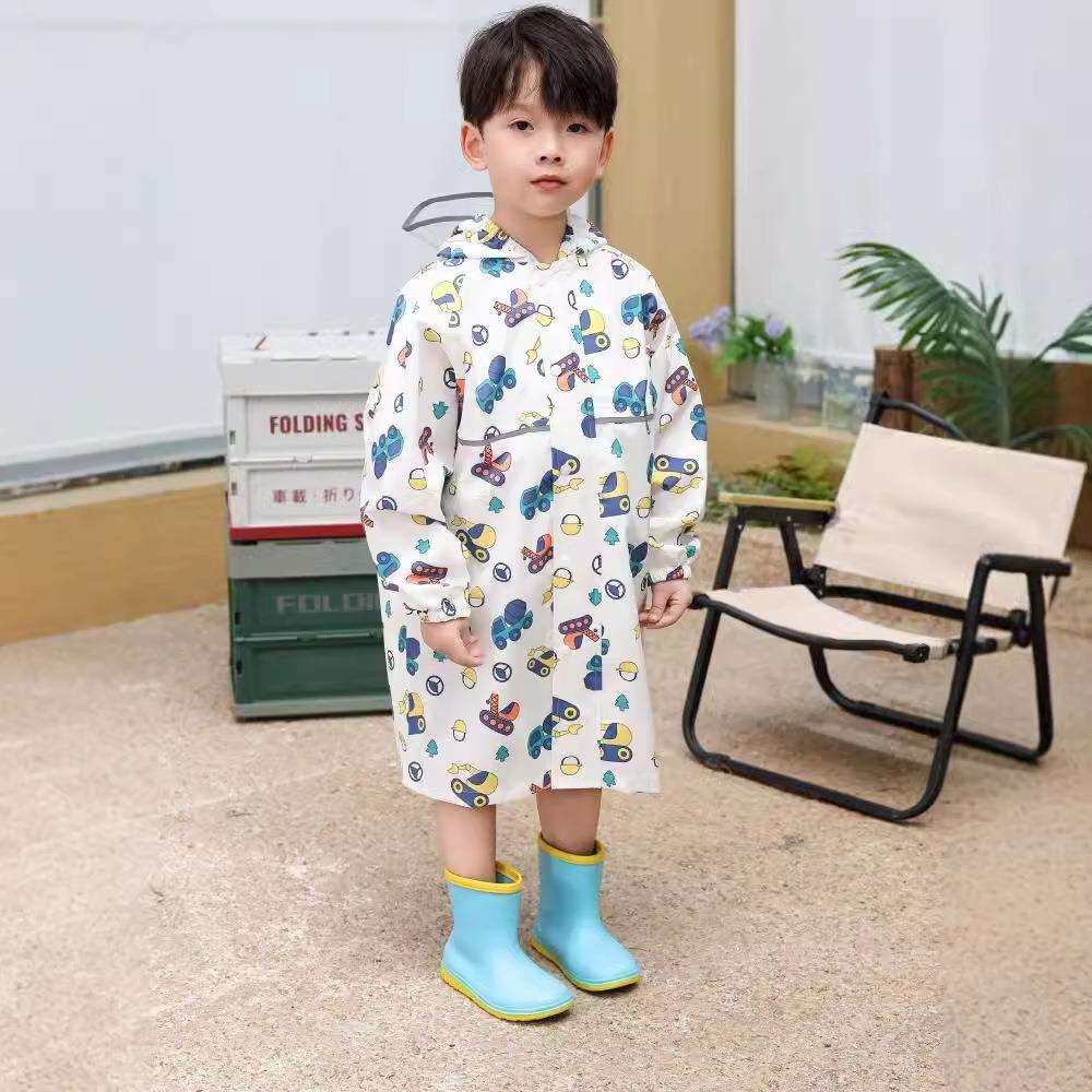 高品质儿童雨衣 带书包位男女宝宝幼儿连体长款防水防风速干雨披