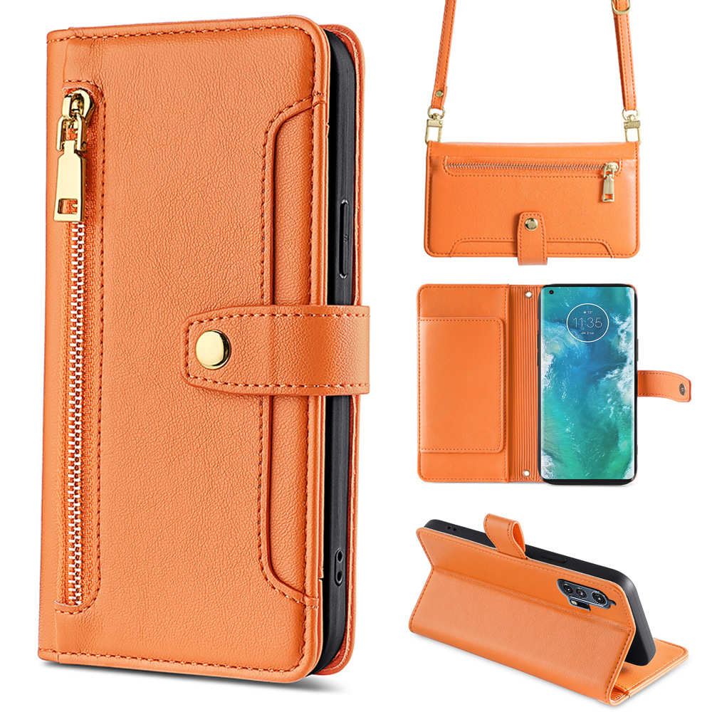 厂家直销适用MOTO G75 5G保护套E15手机挂绳皮套g72收纳G15皮套G5