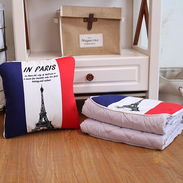 高档二纯棉抱枕被子两用沙发客厅用棉合一抱枕被车汽车车全载冬天