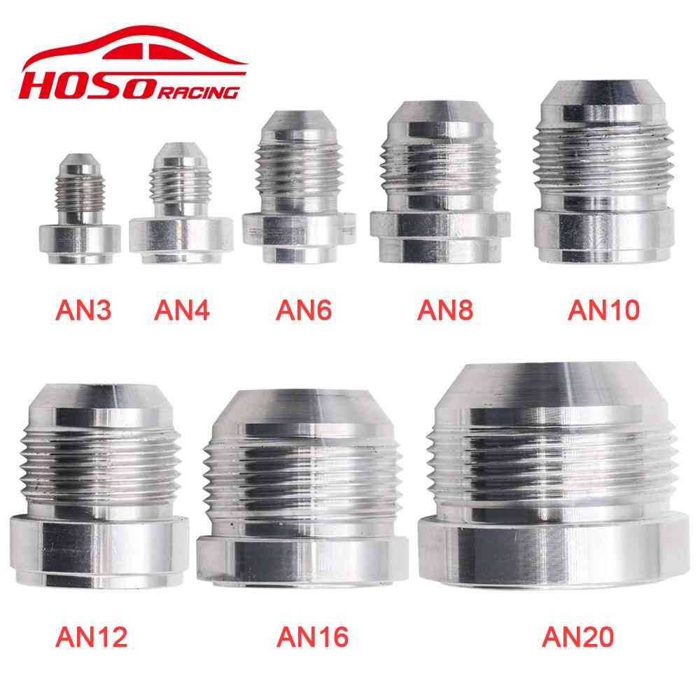 汽车改装铝合金油箱油管焊接头AN3-20焊接式接头