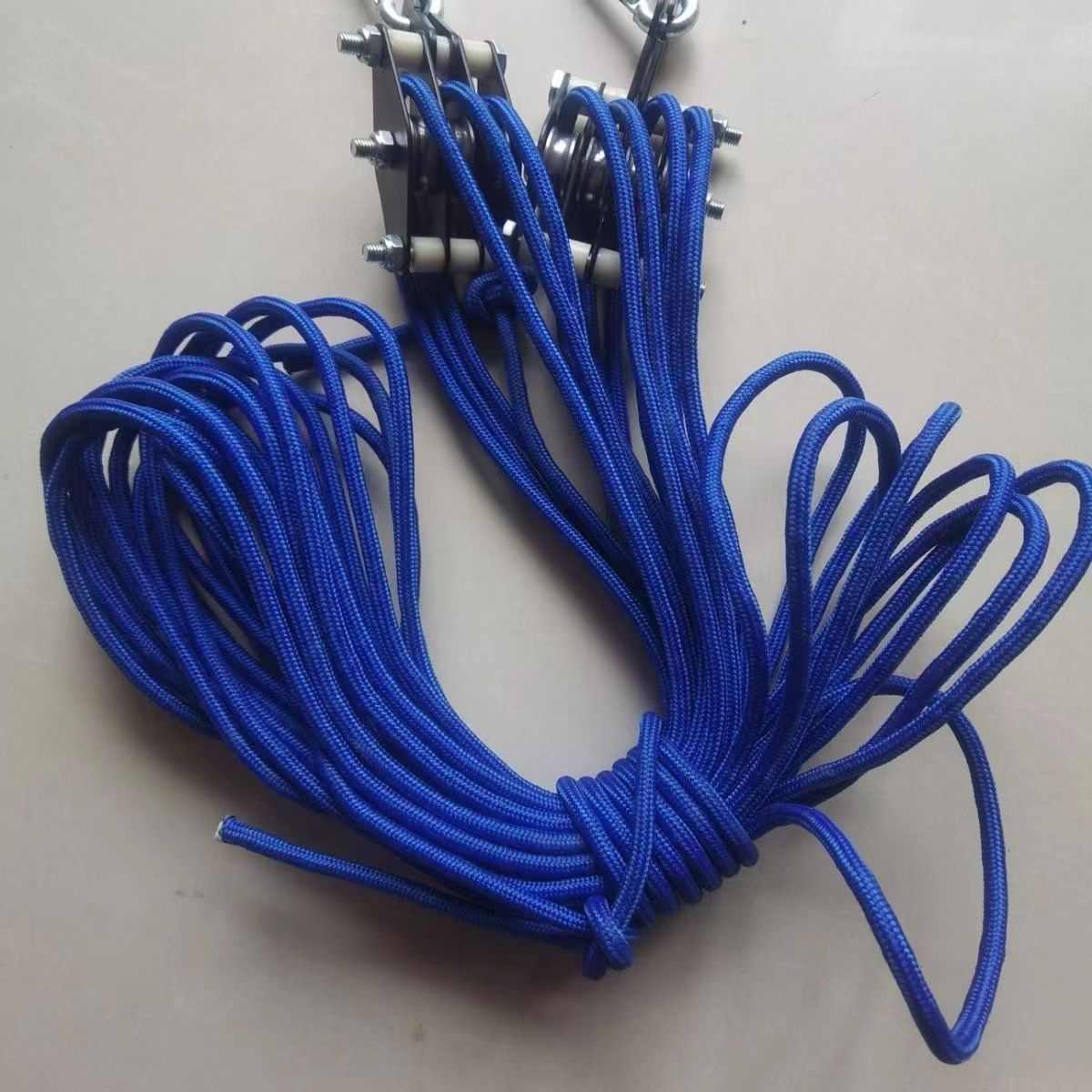 6倍省力滑轮组轮手动省力吊装钢丝滑轮起重滑轮五金吊钩省力滑轮