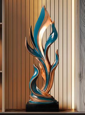 现代风生水起办公室装饰摆饰高端大气客厅玄关酒柜抽象工艺礼品摆