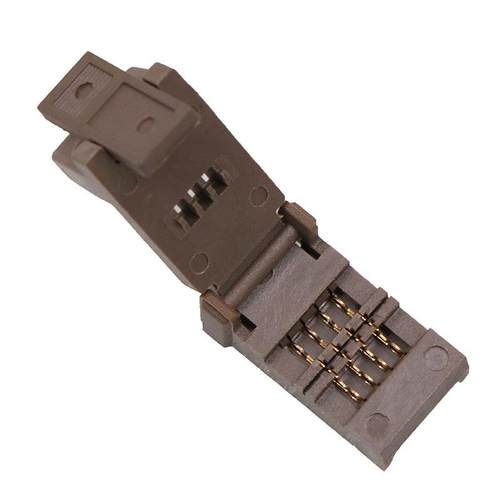 04CNK02-4贴座片电容测试座 电阻镀金老化测试 烧座录座夹具直插