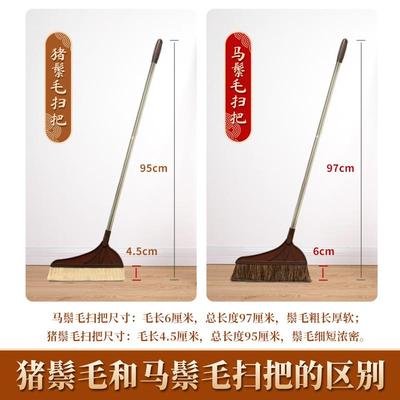 室内猪鬃毛软毛扫把簸箕家用套装木地板笤帚客厅扫地单个塑料扫帚