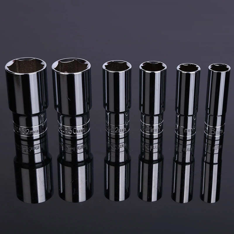 供应帝创28件加长套筒组合套装 镜面公制风炮组套工具 汽修五金