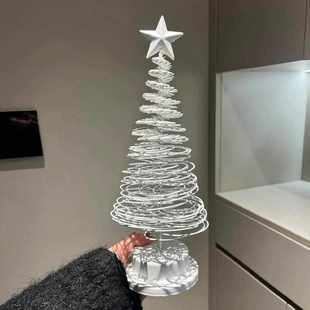 饰品氛围感场景布置拍摄道具床头桌面摆件 圣诞树小夜灯小礼物装