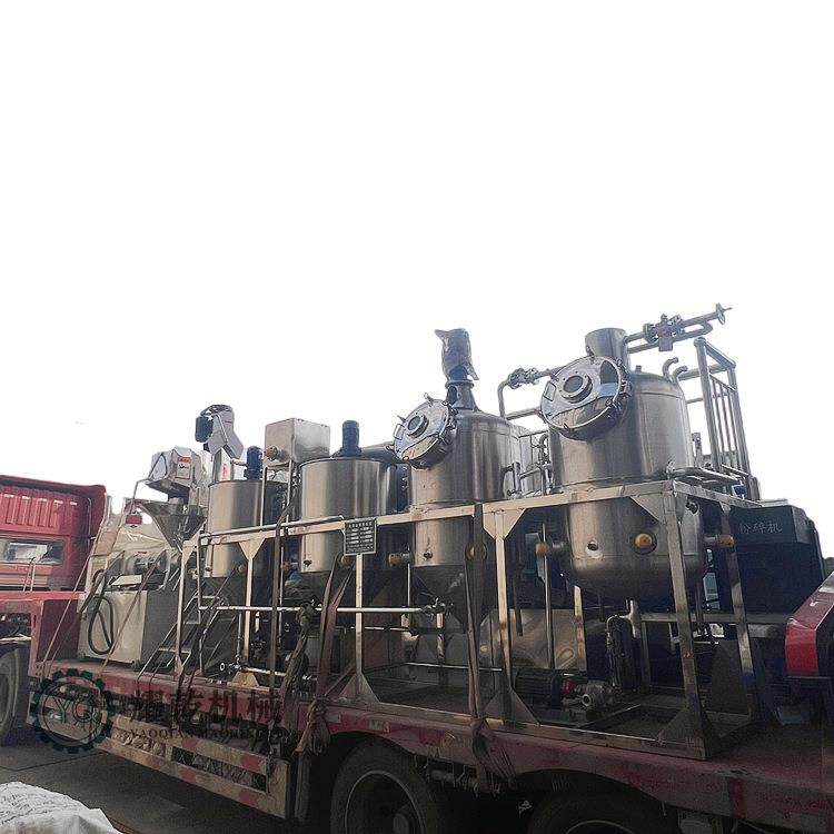 小型茶子油精炼设备 全套茶籽榨油提炼机组 葵花籽油加工脱蜡设备