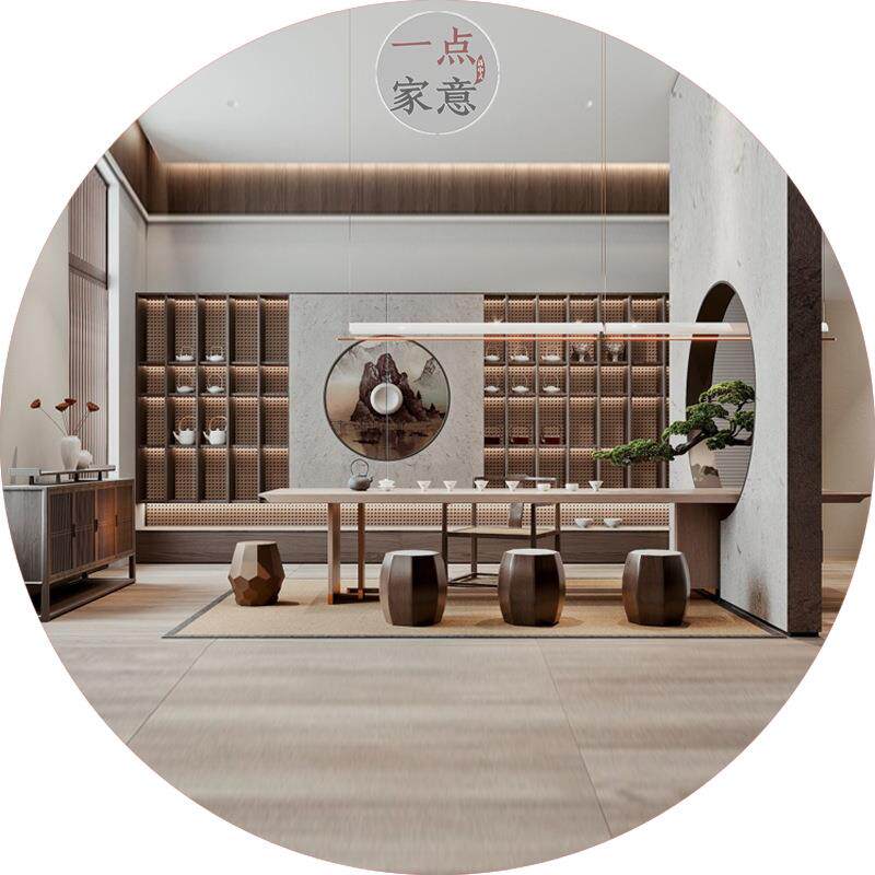 茶桌椅组合样板房茶室茶楼黑胡桃木家具办公接待休闲会客泡茶茶