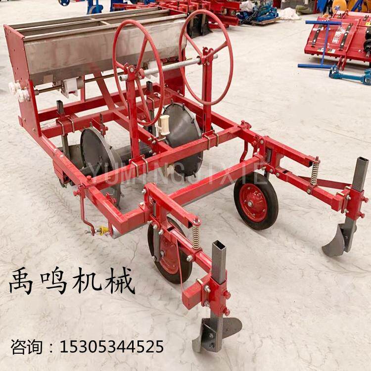 红薯起垄机小四轮带土豆起垄施肥覆膜滴管一体机单垄双垄现货供应
