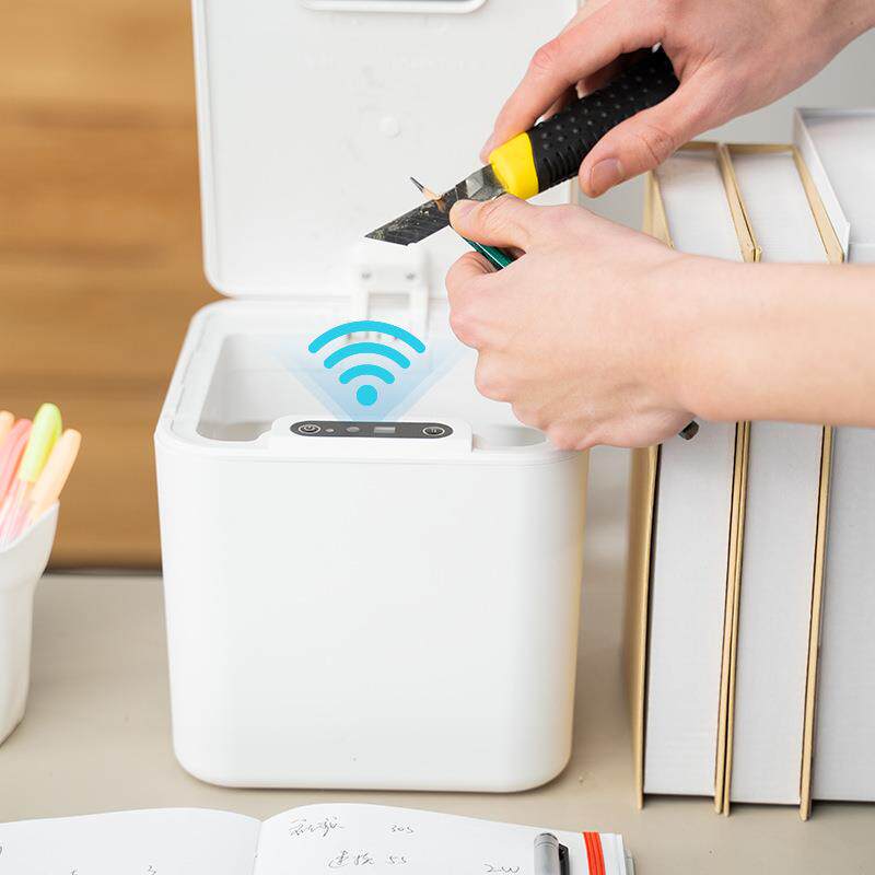 亚马逊跨境家居智能感应桌面车载小型垃圾桶 办公文具礼品