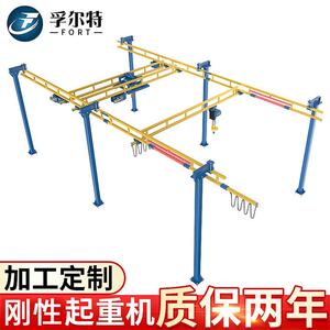 250KG博款室KBK起重机无横梁钢性组合自立式工位柔性KBK起重机
