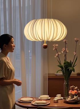 法式中古卧室布艺吊灯餐厅吧台宋氏美学中山复古主卧吊线民宿灯