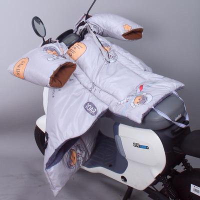 冬季电动摩托车挡风被分体加绒加厚保暖电瓶自行车防水加大挡风罩