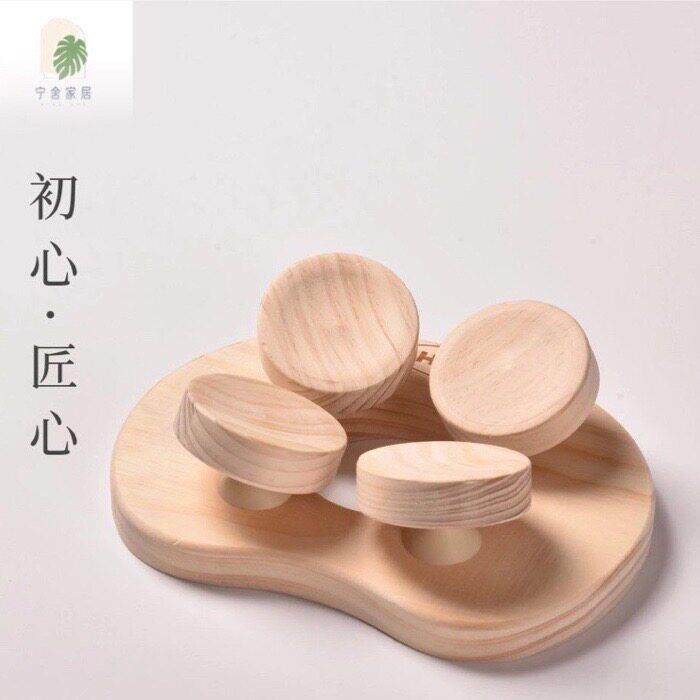 熊猫万向枕/创意露营枕/实木颈椎枕/网红桑拿（汗蒸房）枕头