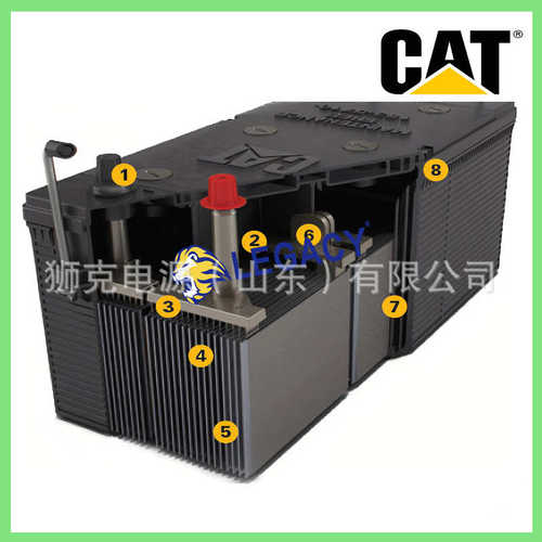 美国CAT蓄电池8C-3623柴油发电机组12V100AH卡特启动电瓶