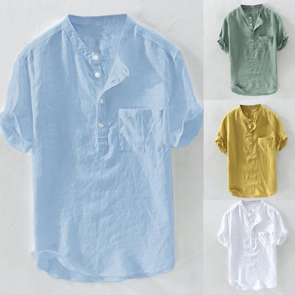Mens Cotton Loose Tank Size Mens Business Casual Short