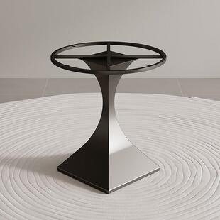 桌腿支架岩板餐桌洽谈桌脚架酒店吧台泡茶桌底座茶几边几腿桌架子