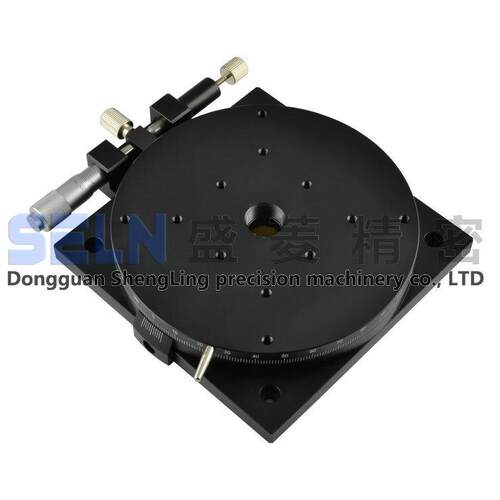 供应精密型旋转R轴RSP125-L型微调架手动可调滑台角度位移平台