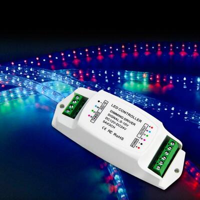 低压1-10V调光驱动器，1-10V转为PWM信号转换器 010v调光驱动