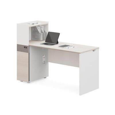 KuiShue巨树 单人位职员桌抽屉柜台式电脑桌配柜办公桌员工位卡座