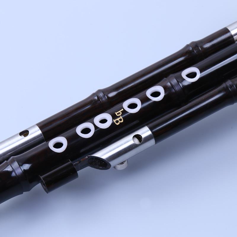 正品蓝孔雀葫镶芦丝 天然 牛角檀木孔D C B G F调 7孔 专降业黑表