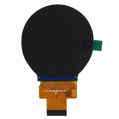 2.1寸圆屏 LCD 480×480 IPS全视角 MIPI接口 智能仪表TFT显示屏
