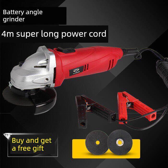 电动工具12V 24V可接电池100型角磨机切割机抛光机手磨机直流角磨