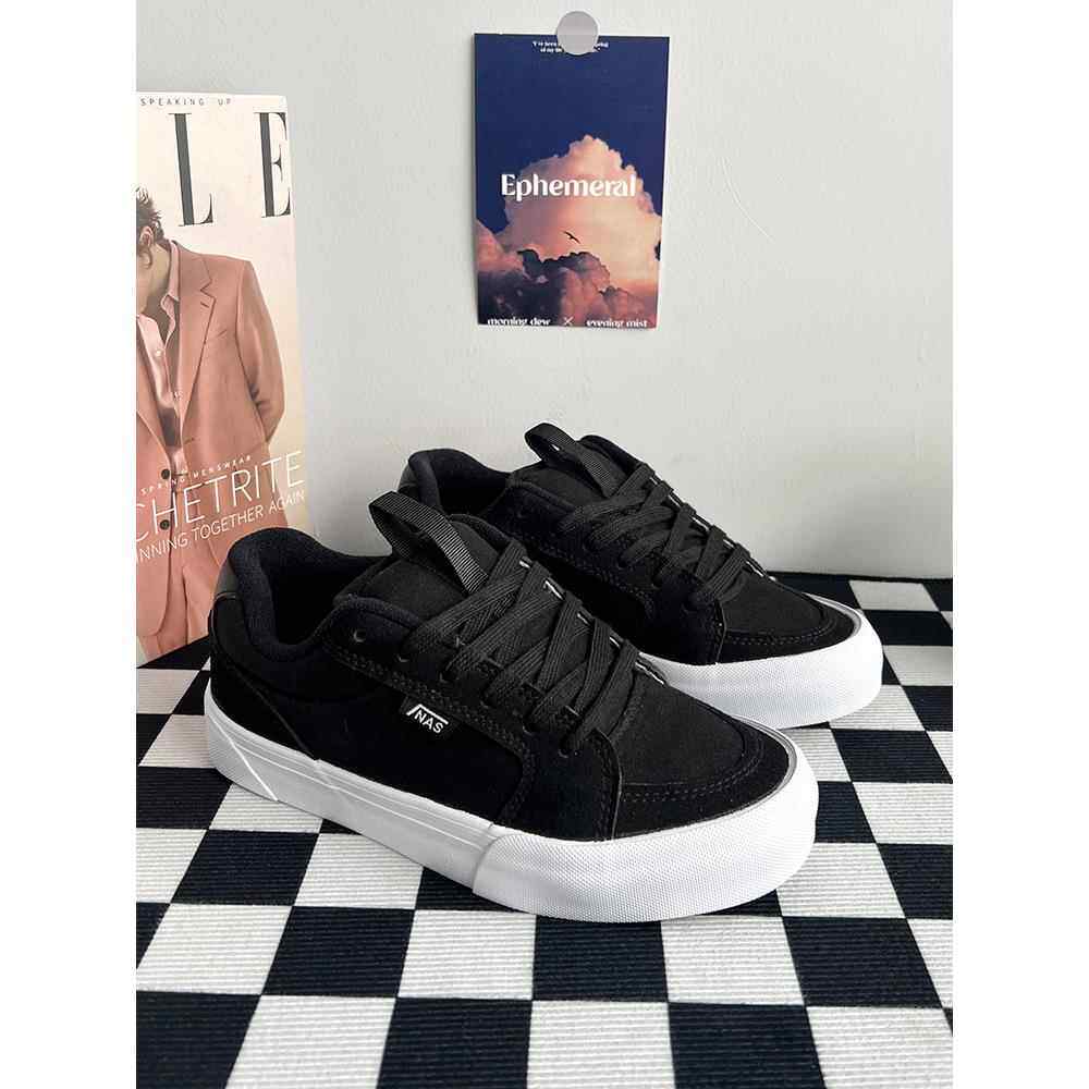 板鞋男款百搭面包鞋新款板鞋美式高街黑色鞋子男鞋增高面包鞋男鞋