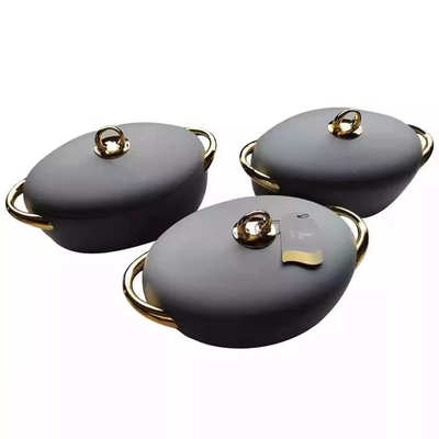 Food Warmer Container厂价直销外贸33PCS蛋型金耳保温盒2L2.5L3L