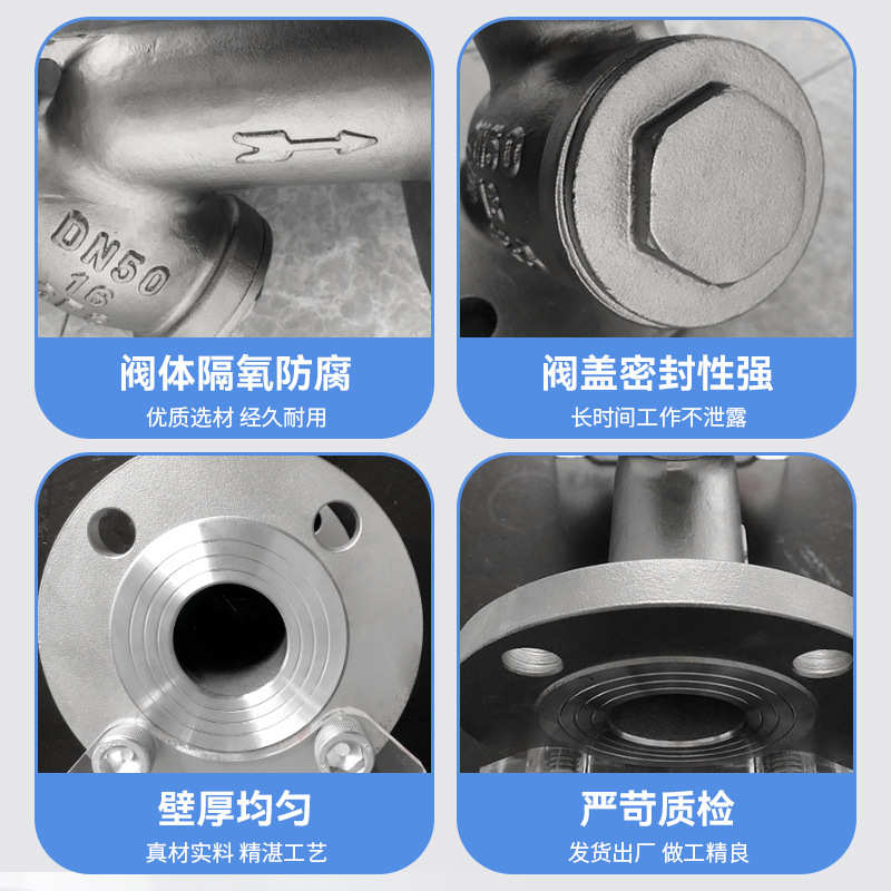 不锈钢Y型过滤器GL41W-16P法兰过滤器304耐高温耐腐蚀蒸汽导热油