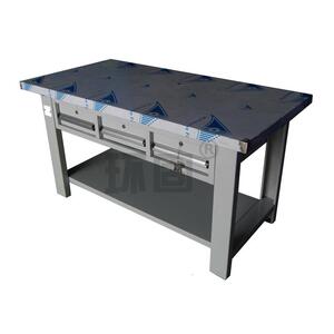 横排3抽柜重型工作台钳工工作台三工DXM台抽钳重吊型工作桌