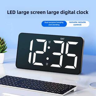汉时现代大屏学生电子闹钟卧室可挂立数字时钟创意家用钟表HW2803