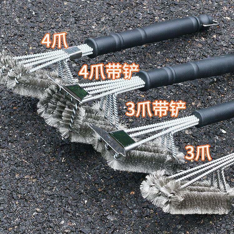 钢刷子清洁刷长柄商用清洁工具烧烤架钢刷长柄烧烤网不锈钢刷铁刷