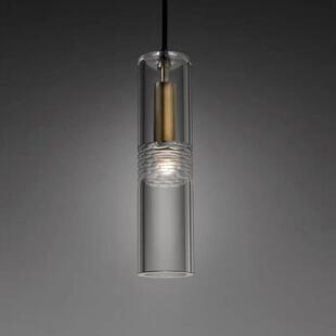 轻奢简约全铜水晶床头吊灯卧室房间餐厅吧台长吊线网红单头小夜灯