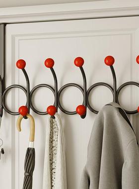 铁艺后墙挂WB231116钩免打孔挂衣架门多排衣钩入挂户简约家用上壁