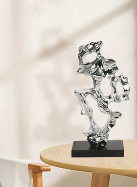 简约现代客厅电视柜软装高级雕塑艺术抽象网红酒店工艺品装饰摆件