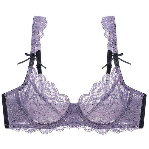 Lace underwear summer ultra-thin transparent plus size